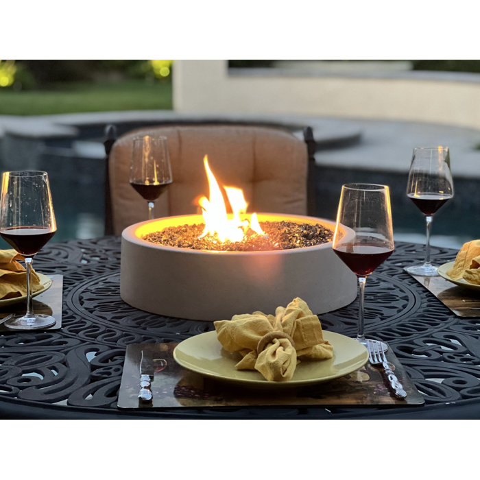 Fire Topper Stone Propane Outdoor Tabletop Fireplace & Reviews Wayfair